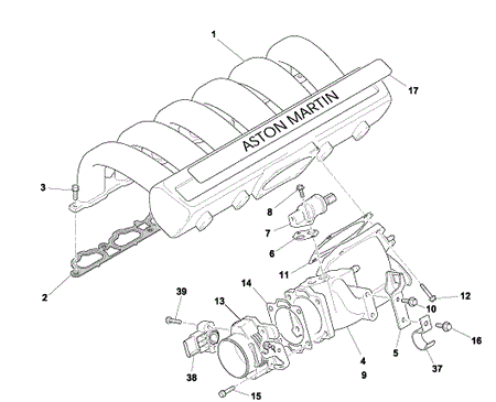 image 2 of gasket throttle body assembly