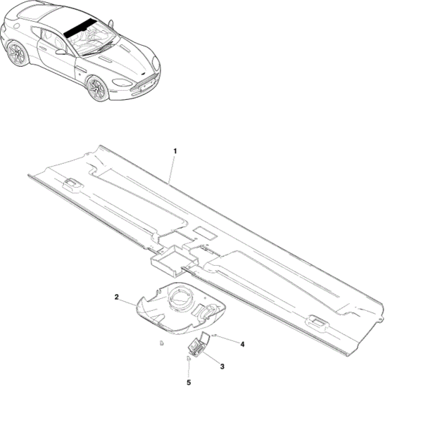 Image of FRONT ROOF HEADER TRIM