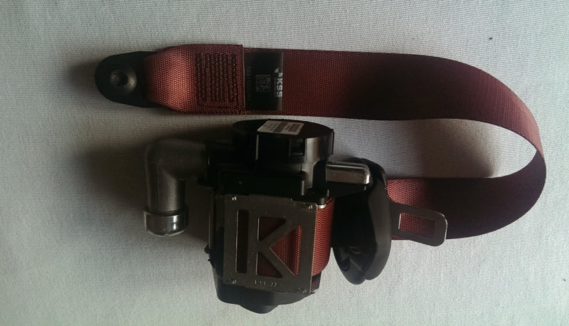 FRONT DRIVERS SEAT BELT RED 