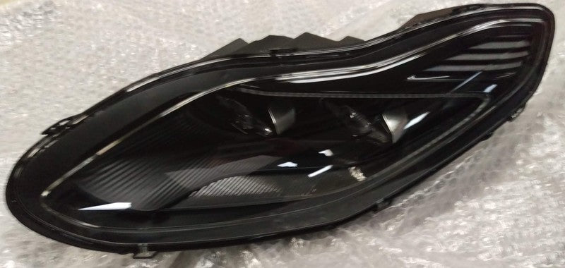 Image of FRONT HEADLIGHT RHD LEFT HAND BLACK BEZEL
