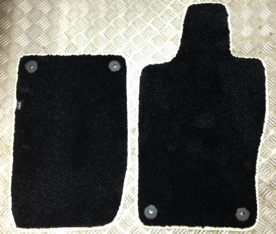 Image of FRONT OVER MAT SET RHD OBSIDIAN BLACK - DEEP PILE