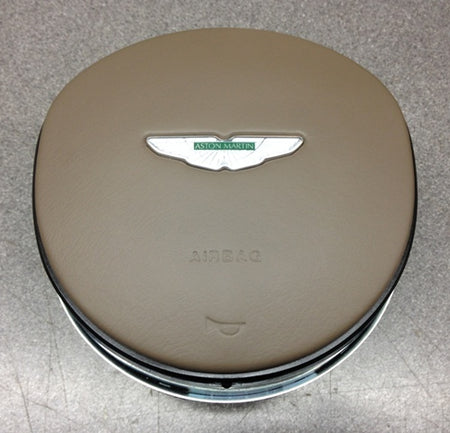 DRIVERS AIRBAG DARK MOCHA WITH GREEN BADGE