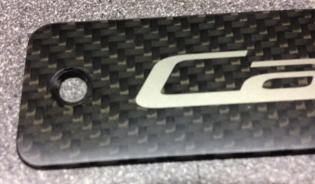 Image of FRONT SILL PLAQUE BADGE PAIR CARBON