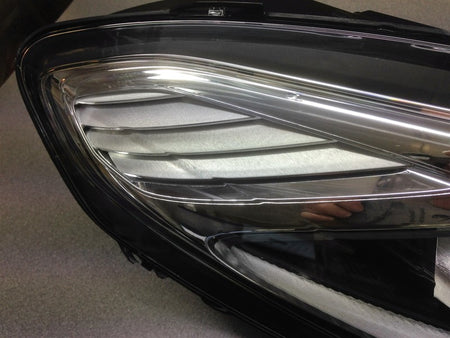 Image of FRONT HEADLIGHT RHD RIGHT HAND - SILVER BEZEL