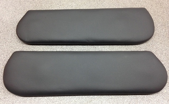 UPPER DOOR ARMREST PADS - PAIR - BLACK