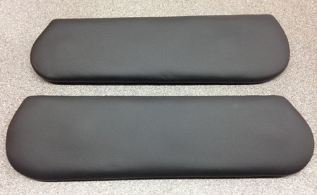 UPPER DOOR ARMREST PADS - PAIR - BLACK