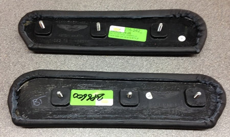 UPPER DOOR ARMREST PADS - PAIR - BLACK