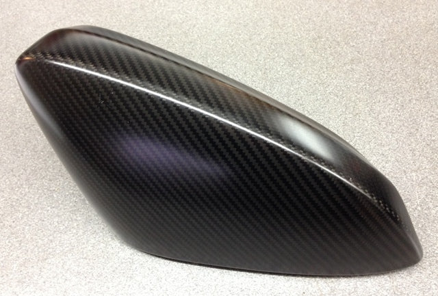 Image of CARBON SATIN REAR VIEW MIRROR CAP - RIGHT