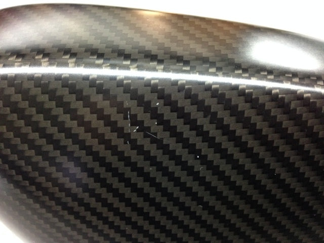 Image of CARBON SATIN REAR VIEW MIRROR CAP - RIGHT