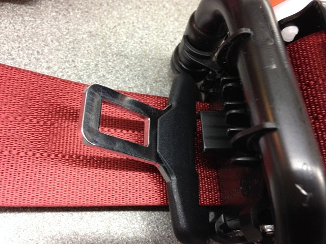 Image of FRONT PASSENGER SEAT BELT RHD - SPICE RED