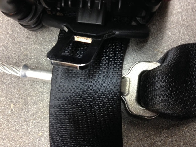 Image of FRONT DRIVER SEAT BELT RHD - WARM CHARCOAL