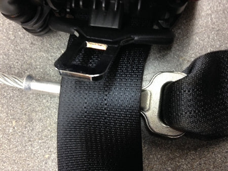Image of FRONT DRIVER SEAT BELT RHD - WARM CHARCOAL