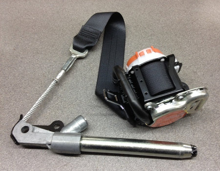 Image of FRONT DRIVER SEAT BELT LHD - WARM CHARCOAL