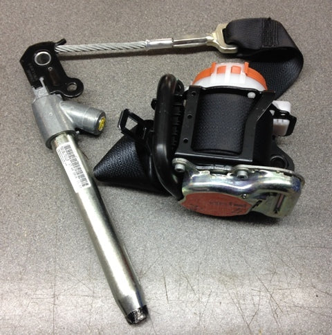 Image of FRONT PASSENGER SEAT BELT LHD - WARM CHARCOAL