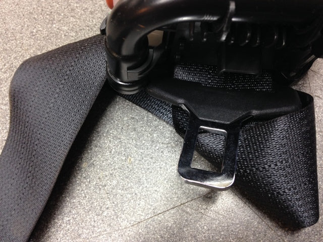 Image of FRONT PASSENGER SEAT BELT LHD - WARM CHARCOAL