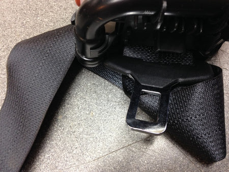 Image of FRONT PASSENGER SEAT BELT LHD - WARM CHARCOAL