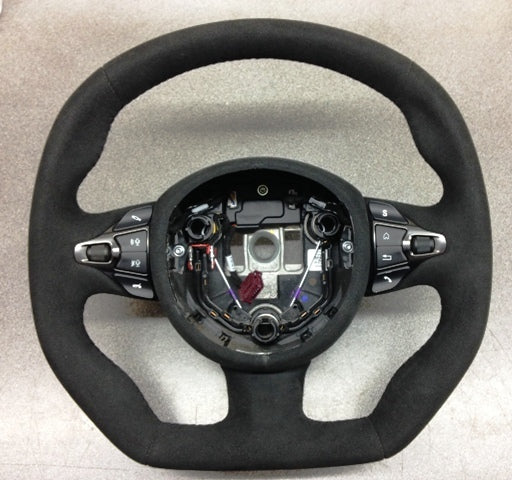 Image of SPORTS STEERING WHEEL ALCANTARA CRUISE BLUETOOTH DARK CHROME