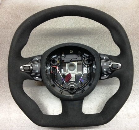 Image of SPORTS STEERING WHEEL ALCANTARA CRUISE BLUETOOTH DARK CHROME