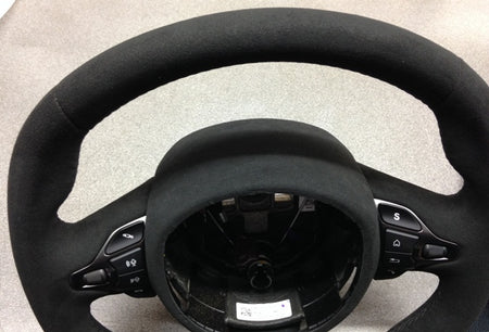 Image of SPORTS STEERING WHEEL ALCANTARA CRUISE BLUETOOTH DARK CHROME