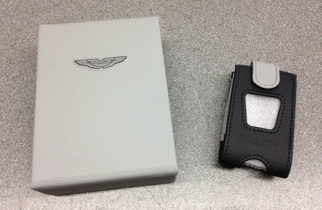PRESENTATION GIFT BOX & LEATHER KEY CASE BLACK GREY