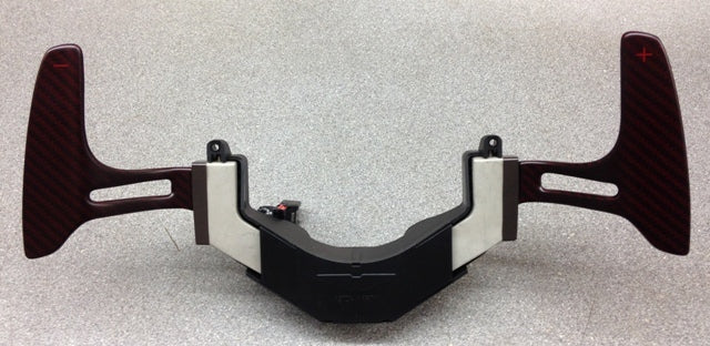 RED CARBON FIBRE PADDLE GEAR SHIFT SET