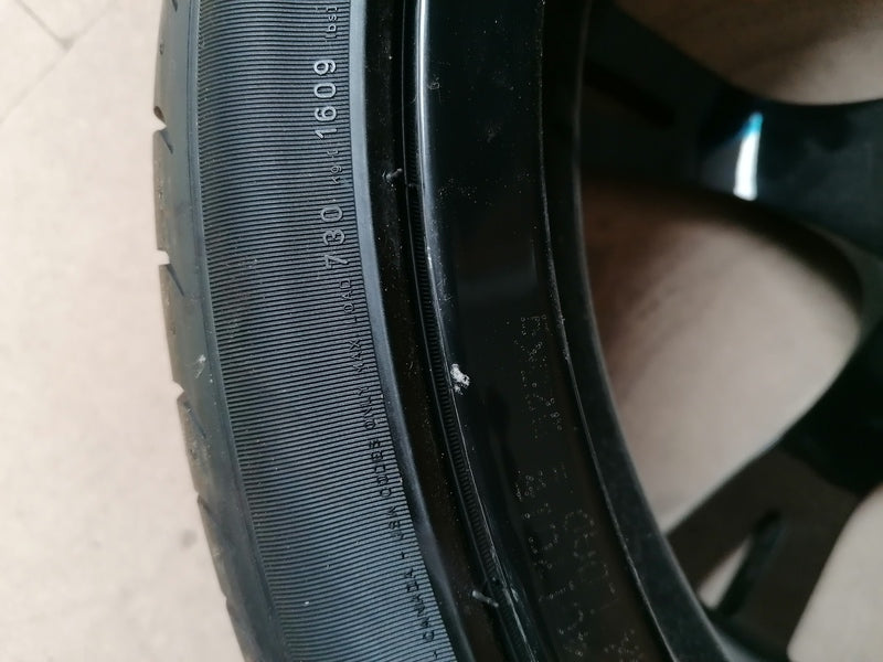Image of FRONT 20 INCH WHEEL RIM GLOSS BLACK DIAMOND CUT