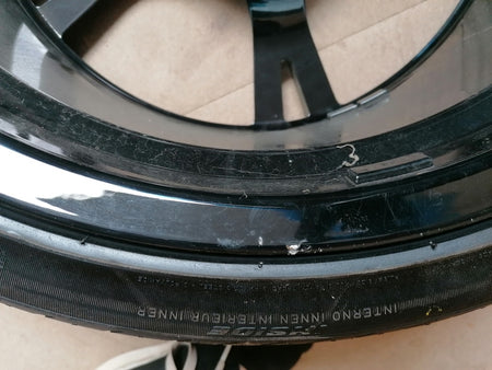 Image of FRONT 20 INCH WHEEL RIM GLOSS BLACK DIAMOND CUT