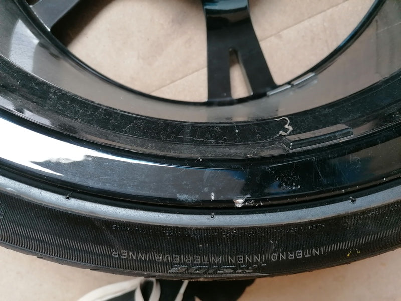 Image of FRONT 20 INCH WHEEL RIM GLOSS BLACK DIAMOND CUT