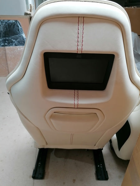 Image of PAIR OF CREAM FRONT SEATS