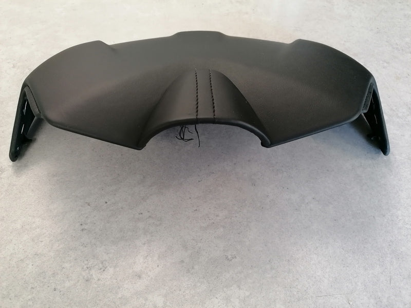 Image of INSTRUMENT CLUSTER HOOD COVER - BLACK LEATHER