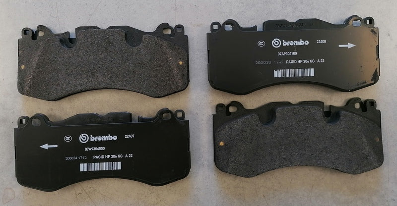 FRONT BRAKE PAD SET OF 4 - Steel Disc version