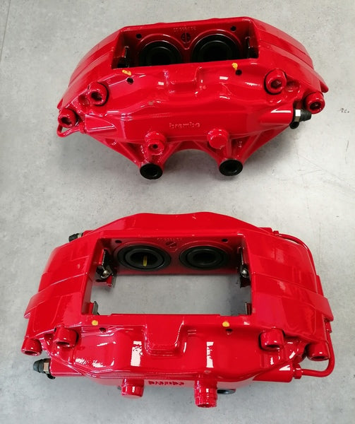 Image of FRONT BRAKE CALIPER SET - RED