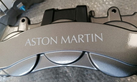 Image of FRONT STEEL BRAKE CALIPER SET - GREY