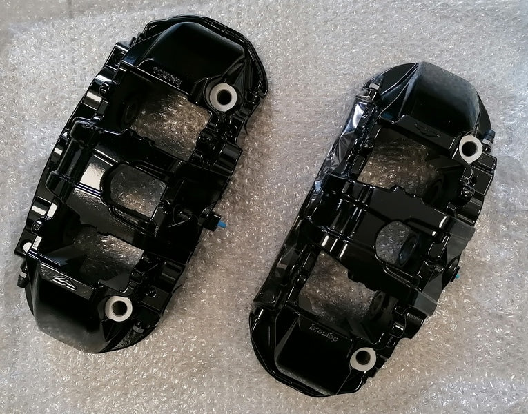 Image of FRONT CARBON BRAKE CALIPER SET - BLACK