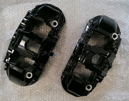 Image of FRONT CARBON BRAKE CALIPER SET - BLACK