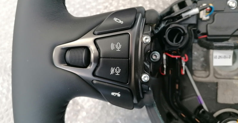 Image of SPORTS STEERING WHEEL WITH DARK CHROME SWITCHES