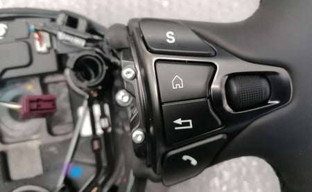 Image of SPORTS STEERING WHEEL WITH DARK CHROME SWITCHES