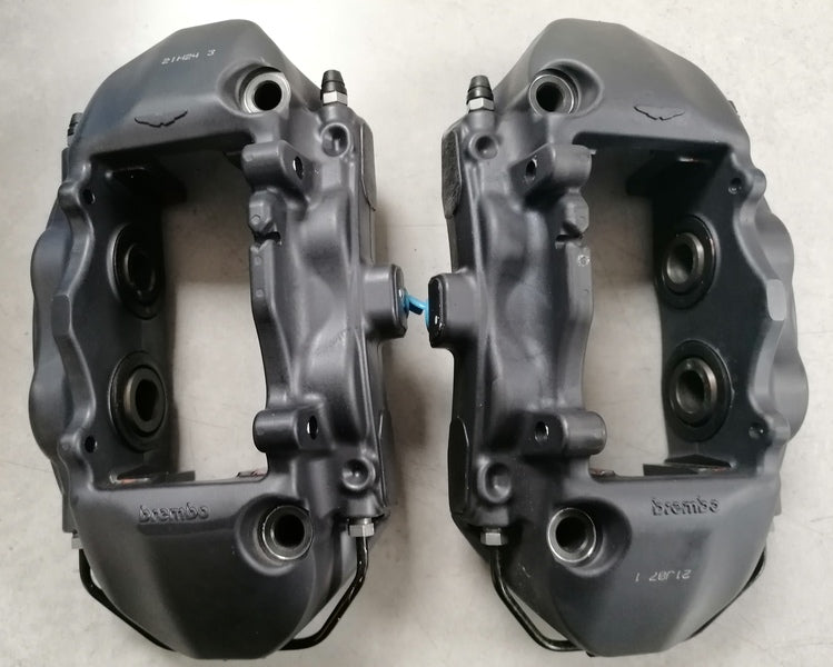 Image of REAR DISC BRAKE CALIPER SET- ANODISED BLACK - CARBON