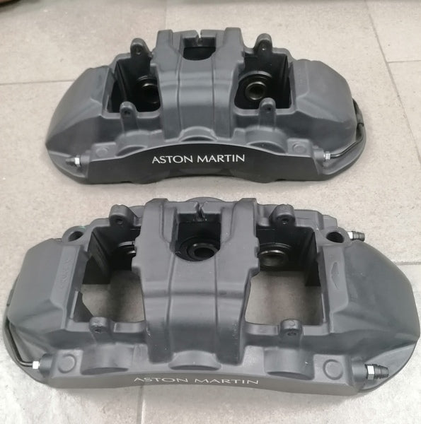 Image of FRONT DISC BRAKE CALIPER SET- ANODISED BLACK - CARBON