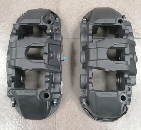 Image of FRONT DISC BRAKE CALIPER SET- ANODISED BLACK - CARBON