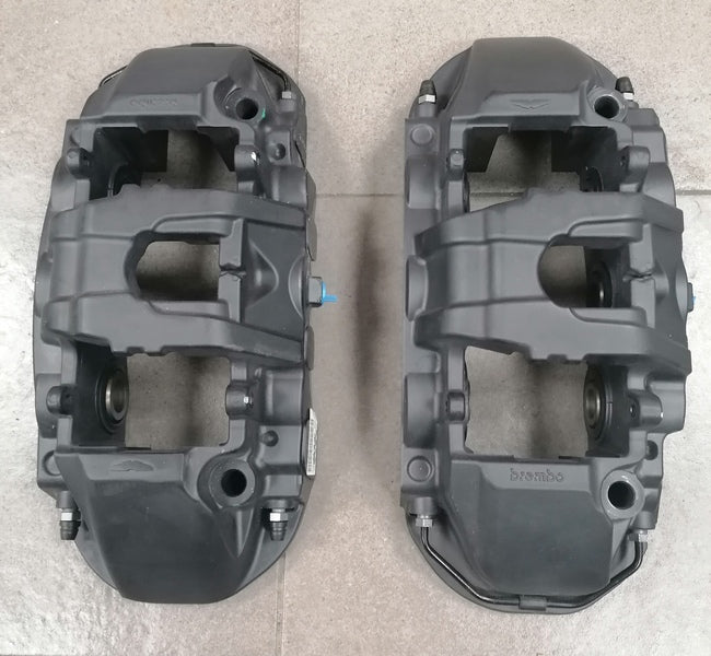 Image of FRONT DISC BRAKE CALIPER SET- ANODISED BLACK - CARBON