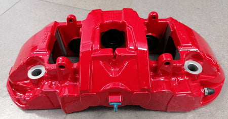 Image of FRONT DISC BRAKE CALIPER SET- RED - CARBON