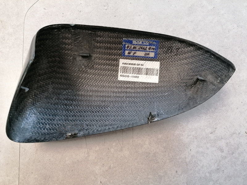 GREEN - CARBON FIBRE MIRROR COVER CAPS AG33 TYPE