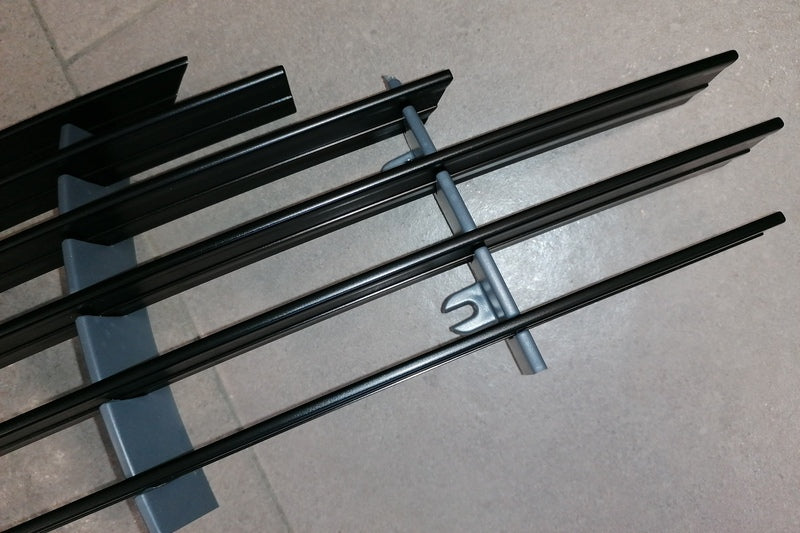 BLACK RADIATOR GRILLE 6 SLAT CARBON EDITION