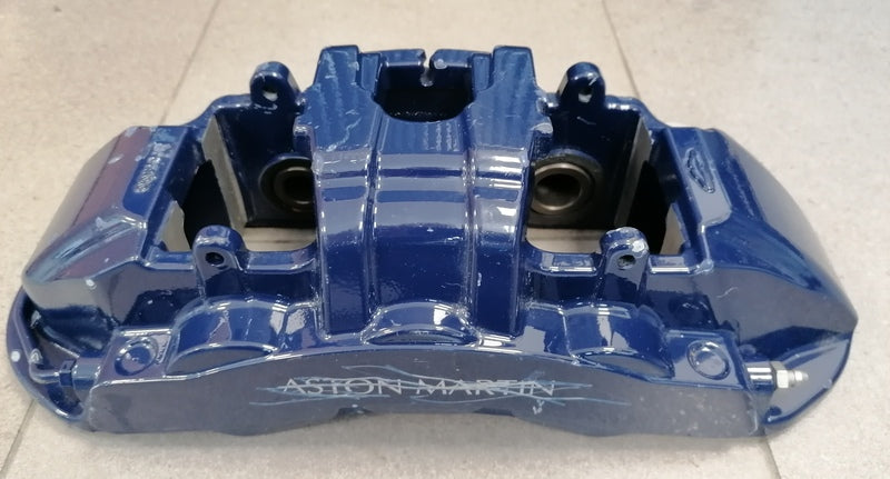 Image of FRONT RIGHT DISC BRAKE CALIPER - BLUE - CARBON
