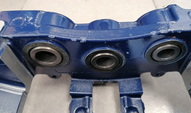 Image of FRONT RIGHT DISC BRAKE CALIPER - BLUE - CARBON