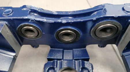 Image of FRONT RIGHT DISC BRAKE CALIPER - BLUE - CARBON