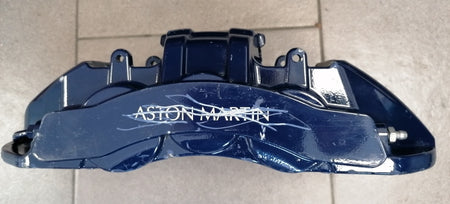 Image of FRONT RIGHT DISC BRAKE CALIPER - BLUE - CARBON