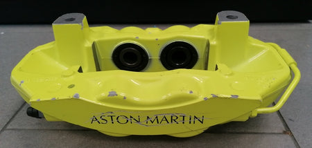 Image of REAR DISC BRAKE CALIPER - LIME YELLOW - LEFT - STEEL