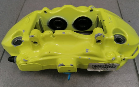 Image of REAR DISC BRAKE CALIPER - LIME YELLOW - LEFT - STEEL